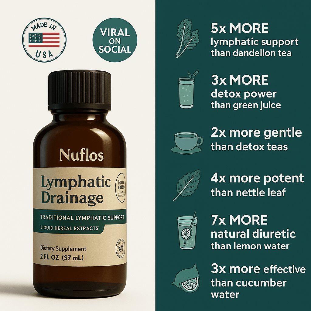 Nuflos De-Puff Drops – Naturally Drain Puffiness From Face, Belly, And Legs