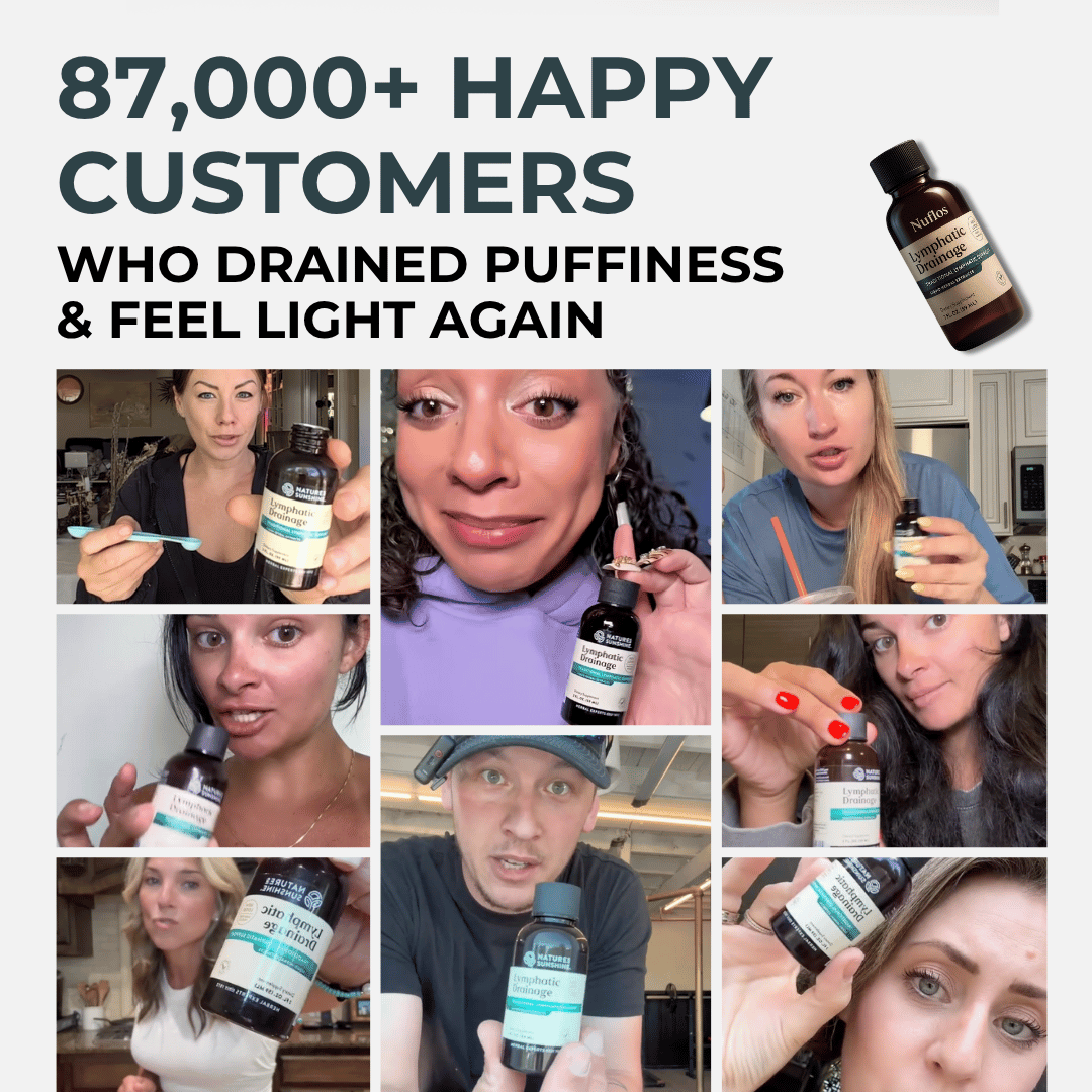 Nuflos De-Puff Drops – Naturally Drain Puffiness From Face, Belly, And Legs