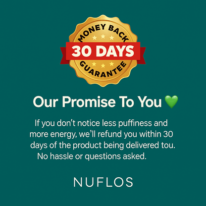 Nuflos De-Puff Drops – Naturally Drain Puffiness From Face, Belly, And Legs